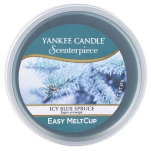 Yankee Candle - Scenterpiece vosk Icy Blue Spruce 61g (Svěží dech zimního lesa - kuličky jalovce, modrý smrk a lístky máty. Nádherná svěží zimní vůně.)