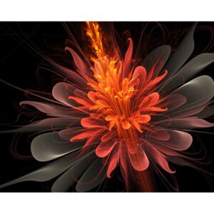 Obraz abstraktní květ + háčky, hřebíčky, čistící hadřík ZDARMA Velikost (šířka x výška): 90x60 cm