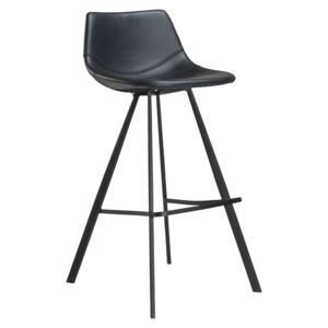 DAN-FORM Černá čalouněná barová židle DanForm Pitch