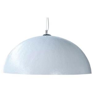Moebel Living Bílostříbrné závěsné světlo Dome 70 cm