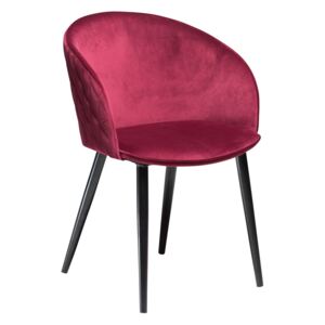 DAN-FORM Růžová sametová židle DanForm Dual