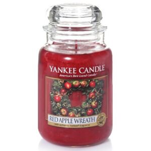 Velká vonná svíčka Yankee Candle Red Apple Wreath