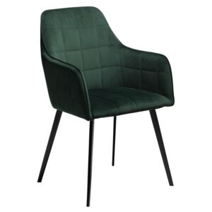 DAN-FORM Zelená sametová židle DanForm Embrace