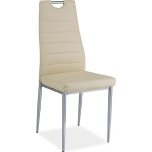 Jídelní čalouněná židle H-260 krémová/chrom