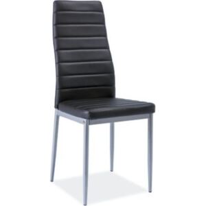 Jídelní čalouněná židle H-261 Bis černá/alu