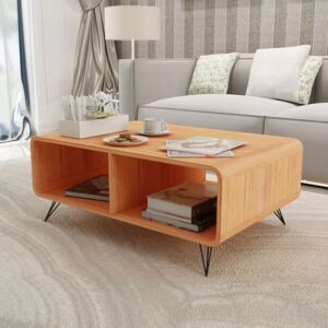 Konferenční stolek 90 x 55,5 x 38,5 cm dřevěný hnědý