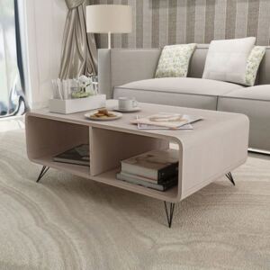 Konferenční stolek 90 x 55,5 x 38,5 cm dřevěný šedý
