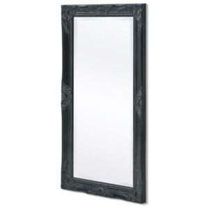 Nástěnné zrcadlo barokní styl 100x50 cm černé