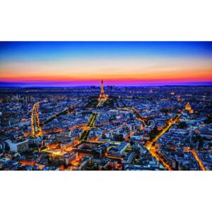 Postershop Fototapeta: Noční Paříž - 184x254 cm