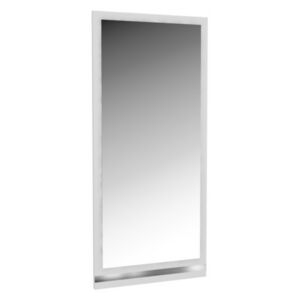 Nástěnné zrcadlo 100 x 45 cm stříbrný pásek