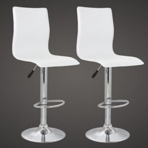 Barové židle 2 ks, bílá