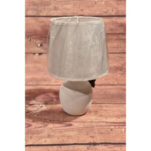 Keramická stolní lampa - bílá (18x30x18 cm) velikost