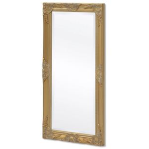 Nástěnné zrcadlo barokní styl 100x50 cm zlaté