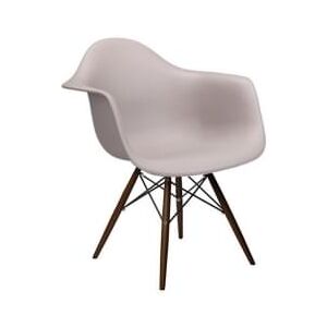Designová židle DAW, cappuccino (Tmavý buk)