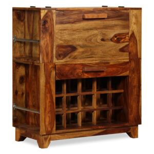 Barová skříňka z masivního sheeshamového dřeva, 85x40x95 cm