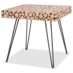 Odkládací stolek z pravého dřeva, 47x47x44,5 cm