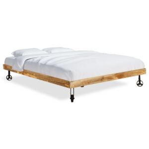 Rám postele, tvrdé mangovníkové dřevo, 140x200 cm