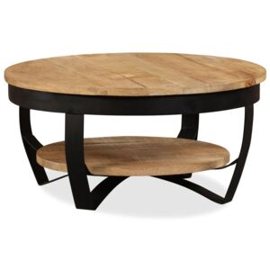 Konferenční stolek, hrubý mangovníkový masiv, 65x32 cm