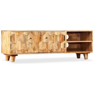 TV stolek z masivního mangovníkového dřeva, 118 x 35 x 40 cm