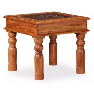 Konferenční stolek masivní akáciové dřevo 45 x 45 x 40 cm