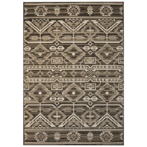 Venkovní/vnitřní kusový koberec, sisal, 80x150cm geometrický