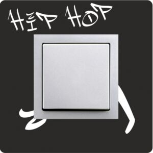 Samolepka na vypínač - Hip hop