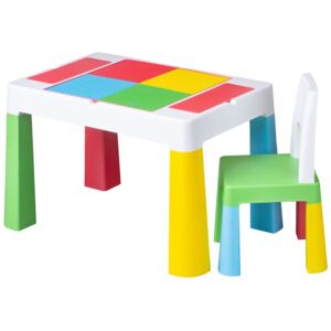 TEGA Dětská sada stoleček a židlička Multifun multicolor