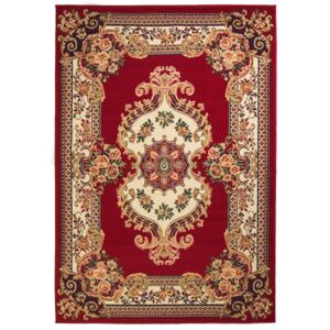 Orientální koberec 80 x 150 cm červeno-béžový