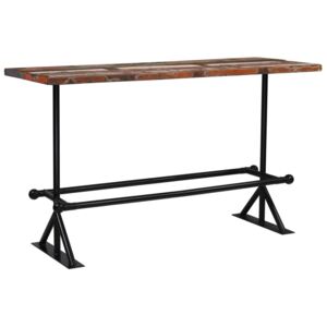 Barový stůl masivní recyklované dřevo 180x70x107 cm vícebarevné