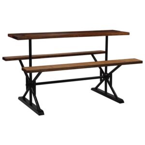 Barový stůl s lavicemi masivní recyklované dřevo 180x50x170 cm