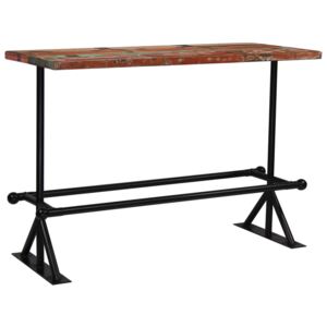 Barový stůl masivní recyklované dřevo 150x70x107 cm vícebarevné