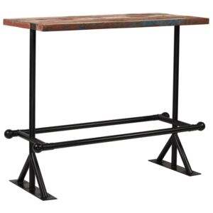 Barový stůl masivní recyklované dřevo 120x60x107 cm vícebarvený