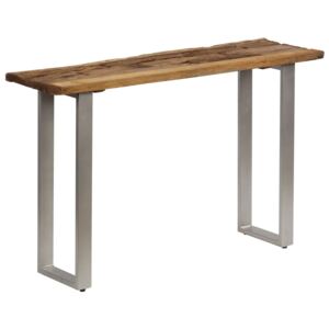 Konzolový stolek recyklované dřevo a ocel 120 x 35 x 76 cm