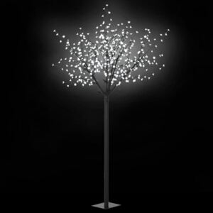 LED Kvetoucí vánoční strom dovnitř i ven IP44 250 cm bílý