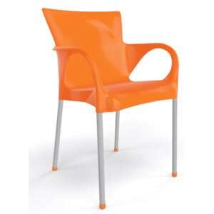 Emagra Jídelní a zahradní židle BEVERLY - oranžová