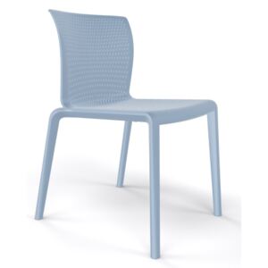 Emagra Plastová zahradní nebo jídelní židle - světle modrá