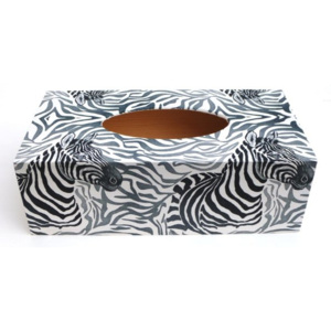 Box na kapesníky - zebra