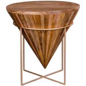 Odkládací stolek Nordic Living Krop, mangové dřevo