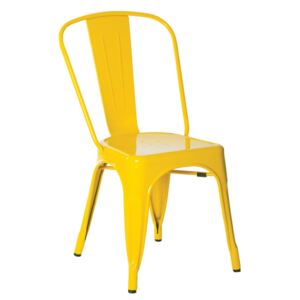 Židle RELIX kov žlutá/lesk