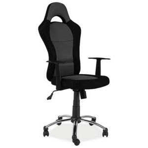 Kancelářská židle REWORK, 115-124x61x46x47-56, černá