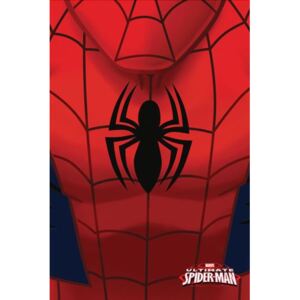 NEW IMPORT Fleecová / fleece deka Spiderman Logo 100x150