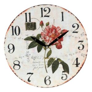 Bez značky Nástěnné hodiny - Květ variant: 1 růže
