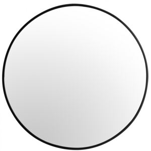 Tutumi Kulaté zrcadlo Loft SLIM 60 cm černé
