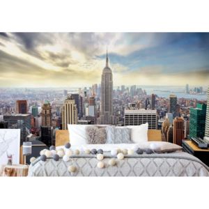 Fototapeta - New York City Skyline II. Vliesová tapeta - 250x104 cm