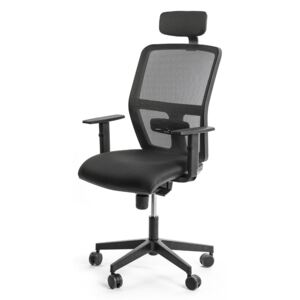 Kancelářská židle PURE NET PDH s područkami nosnost 130 kg, záruka 5 let