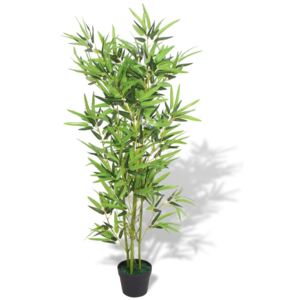 Umělá rostlina bambus s květináčem 120 cm zelený