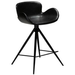 Barová židle DanForm Gaia 87 cm, ekokůže, vintage černá