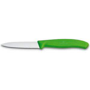 Victorinox Nůž na zeleninu zelený špičatý vroubkovaný 8cm
