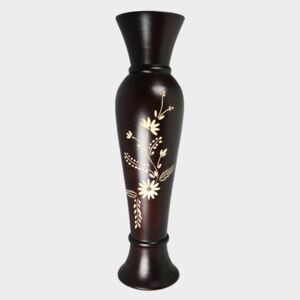 Dřevěná váza hnědá 50,5 cm Thajsko