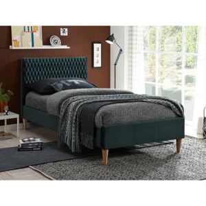 SIG Čalouněná postel AZURRO velvet zelená 90x200